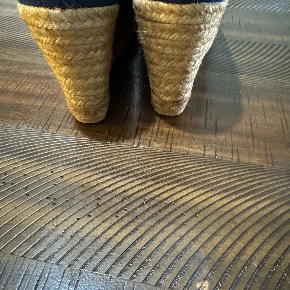 Navy Blue Platform Wedges. NEW! - Picture 3 of 6